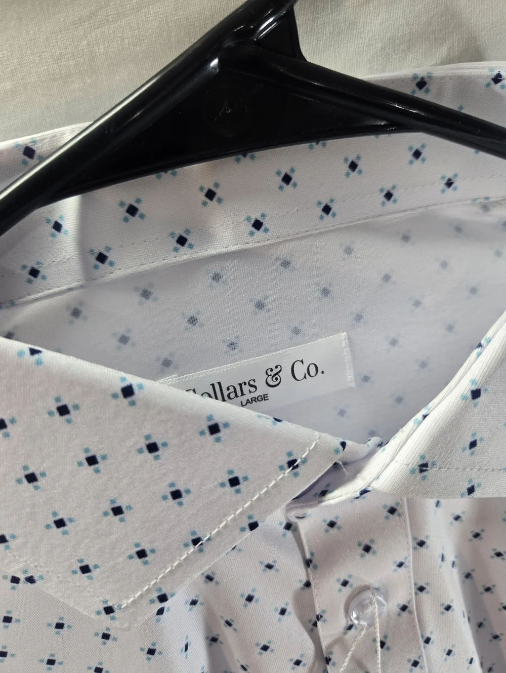 Lot of 4 Collars and Co Men's Large Polo Dress Shirts NWT & NWOT